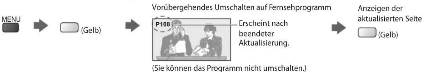 PANASONIC Viera TX-P50C3J - Betrachten eines Fernsehprogramms während der Suche nach einer Videotext-Seite - 1