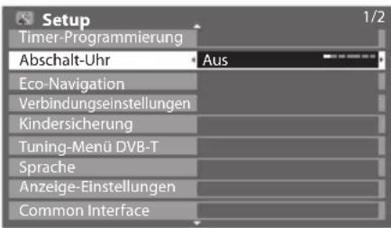 PANASONIC Viera TX-P50C3J - Wählen Sie [Abschalt-Uhr] und stellen Sie die Zeit ein - 1
