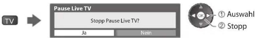 PANASONIC Viera TX-P50C3J - Rückkehr zum Live TV-Modus - 1