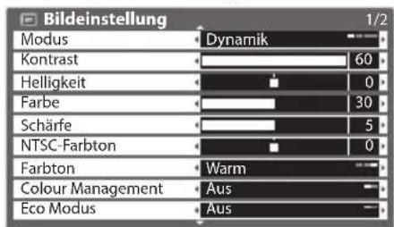PANASONIC Viera TX-P50C3J - Nehmen Sie gewünschte Einstellung oder Auswahl vor. - 1