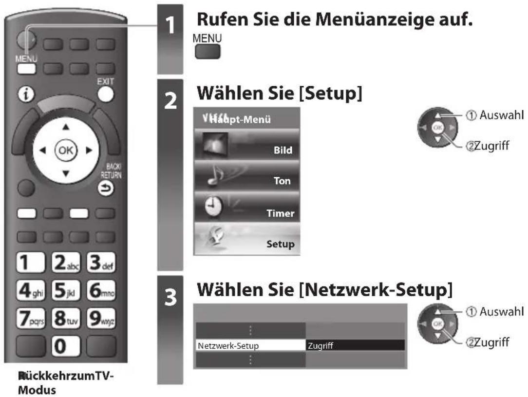 PANASONIC Viera TX-P46G30J - Netzwerk-Setup - 1