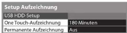 PANASONIC Viera TX-P46G30J - Wählen Sie [One Touch-Aufzeichnung] oder [Permanente Aufzeichnung] - 1