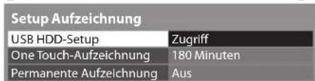 PANASONIC Viera TX-P46G30J - Wählen Sie [USB HDD-Setup] und nehmen Sie die gewünschte Einstellung vor - 1