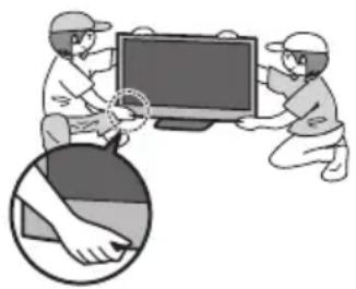 PANASONIC Viera TX-P46G30J - Setzen Sie den Bildschirm keiner starken äußeren Einwirkung oder Erschütterung aus - 1