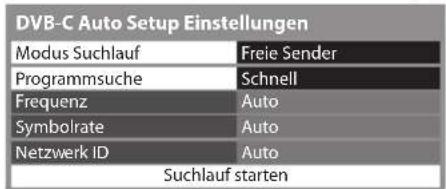 PANASONIC Viera TX-P46G30J - Nehmen Sie die gewünschten Einstellungen für die Auto Setup Einrichtung vor. - 1