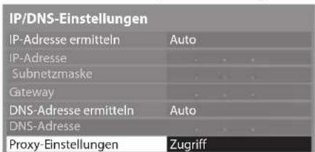 PANASONIC Viera TX-P46G30J - Wählen Sie [Proxy-Einstellungen] aus und nehmen Sie die Einstellungen vor - 1