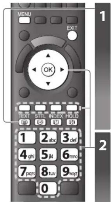 PANASONIC Viera TX-P46G30J - ■ Modusumschalte[Wideotext] (S. 36) - 1