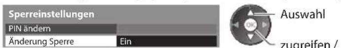 PANASONIC Viera TX-P46G30J - Sperren Sie die Bildeinstellungen [Sperreinstellungen] - 2