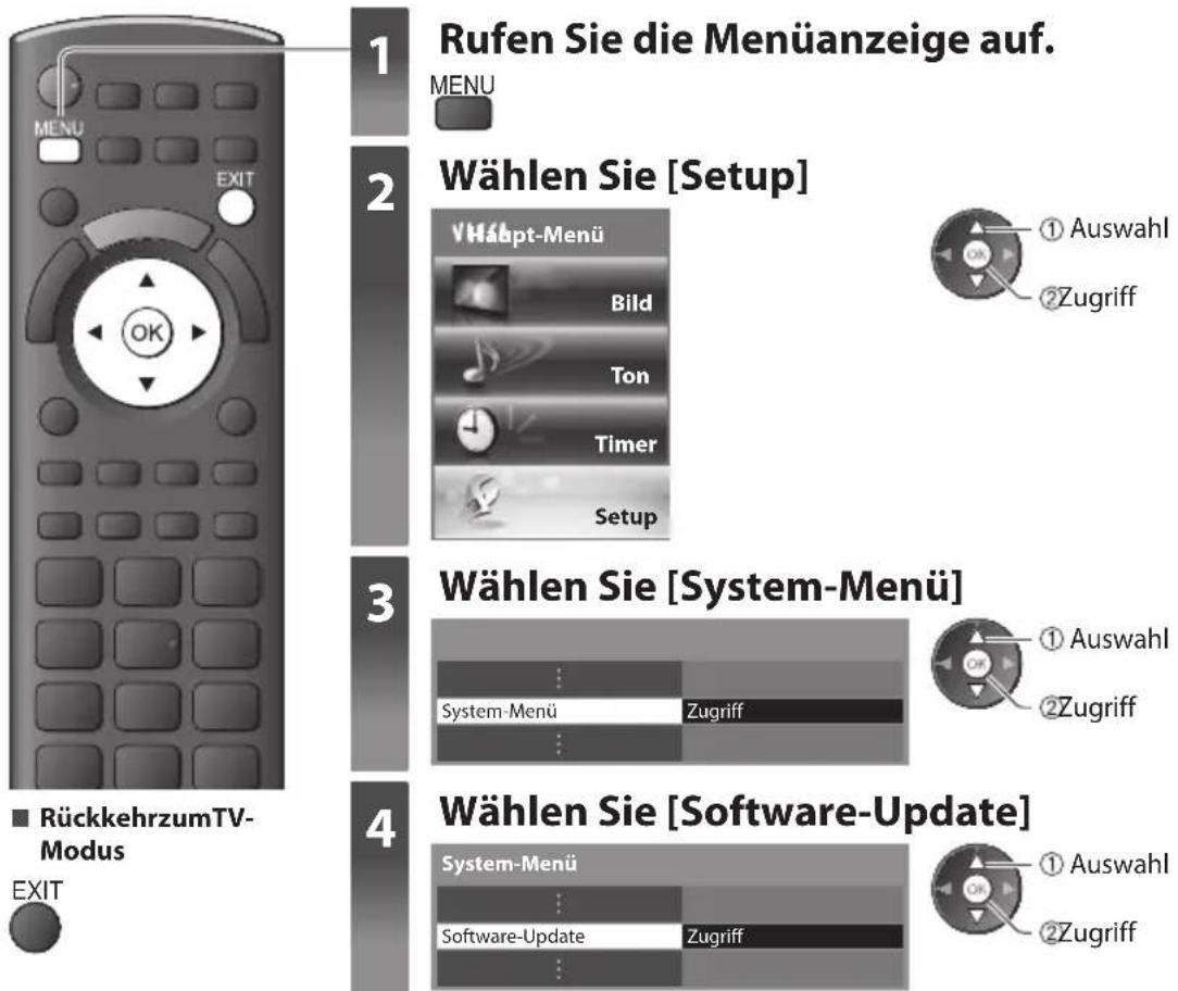 PANASONIC Viera TX-P46G30J - Aktualisieren der Software des Fernsehers - 3