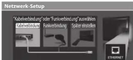 PANASONIC Viera TX-P46G30J - Wählen Sie den Netzwerktyp - 1