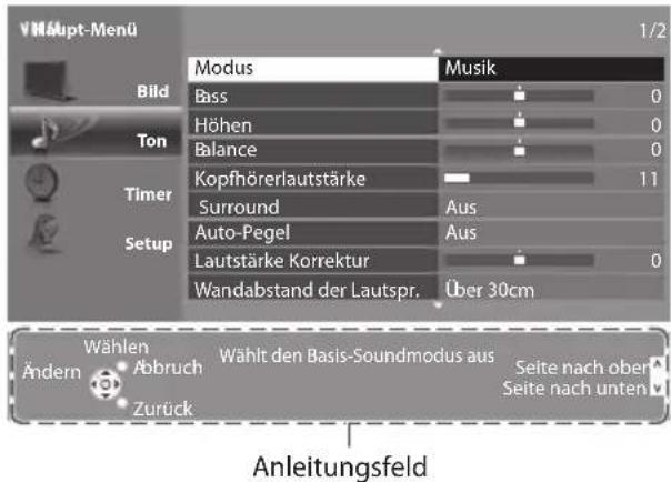 PANASONIC Viera TX-P46G30J - Anleitungsfeld - 1