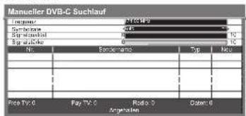 PANASONIC Viera TX-P42GN13 - Manuelles Einstellen des DVB-Programms Manueller Suchlauf - 6