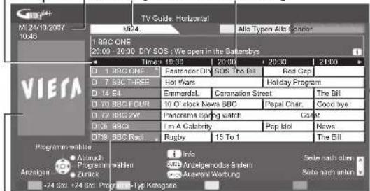 PANASONIC Viera TX-P42GN13 - Rufen Sie den Programmassistenten auf. - 2