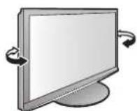 PANASONIC Viera TX-P42GN13 - Einstellen des Bildschirms auf den gewünschten Winkel - 1