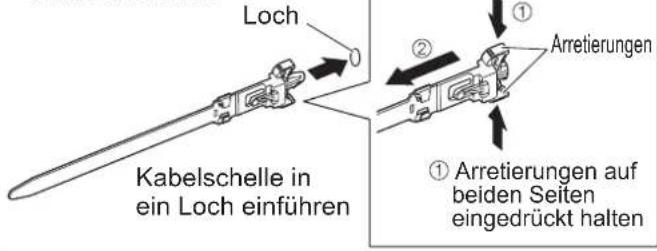PANASONIC Viera TX-P42GN13 - Gebrauch der Kabelklemmen - 2