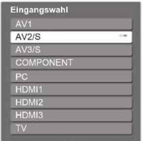 PANASONIC Viera TX-P42GN13 - Wählen Sie den Eingang, an den das Zusatzgerät angeschlossen ist. - 1