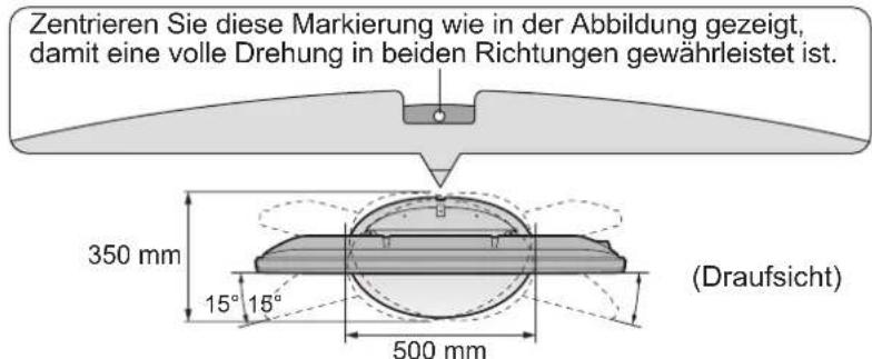 PANASONIC Viera TX-P42GN13 - Einstellen des Bildschirms auf den gewünschten Winkel - 2