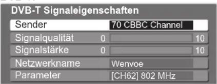PANASONIC Viera TX-P42GN13 - DVB-Signal überprüfen Signaleigenschaften - 4