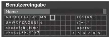 PANASONIC TX-50GXF887 - ■ Eingeben von Zeichen über die eingeblendete Tastatur - 1