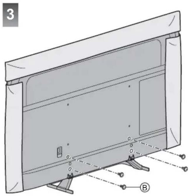 PANASONIC TX-50GXF887 - Zusammenbau des Standfußes - 2