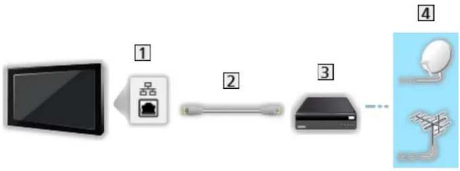 PANASONIC Viera TX-42ASM655 - Kabelverbindung - 1