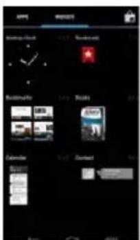 Mobistel Cybus F8 - 7) Widget zum Home-Bildschirm hinzufügen - 1