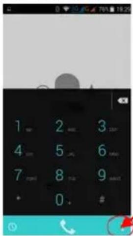Mobistel Cybus F8 - Einen Anruf tätigen - 5