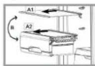 PRIVILEG PRBN 386W A++ - Behälter FLEXI-USE-BOX - 1