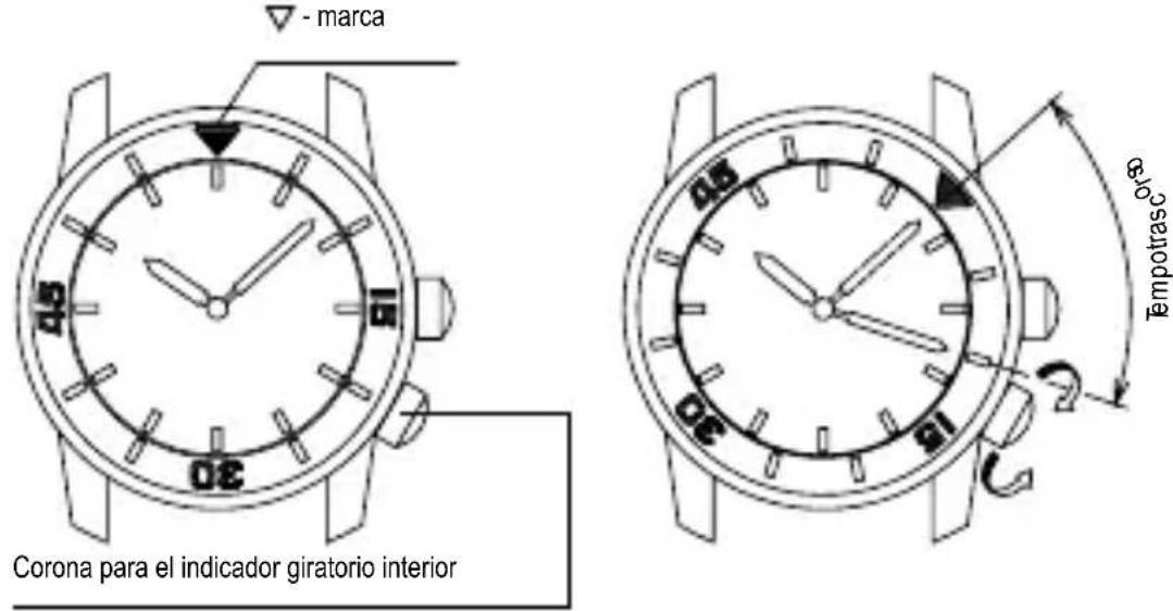 ORIENT Sports RA-AA0A02B - ◆ CÓMO USAR EL ANILLO INDICADOR GIRATORIO INTERIOR - 1
