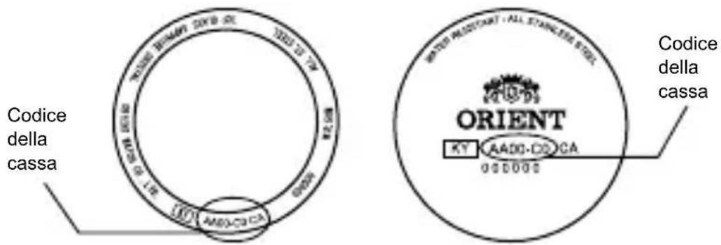 ORIENT Sports RA-AA0A02B - Individuazione dal codice della cassa - 1