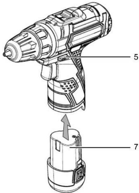 TROTEC PSCS 10-12V - Akku einsetzen - 1