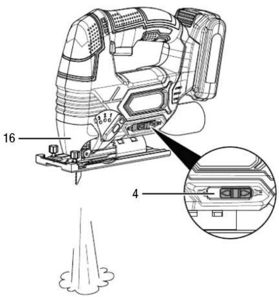 TROTEC PJSS 10-20V - Spanblas-/Absaugfunktion einstellen - 1