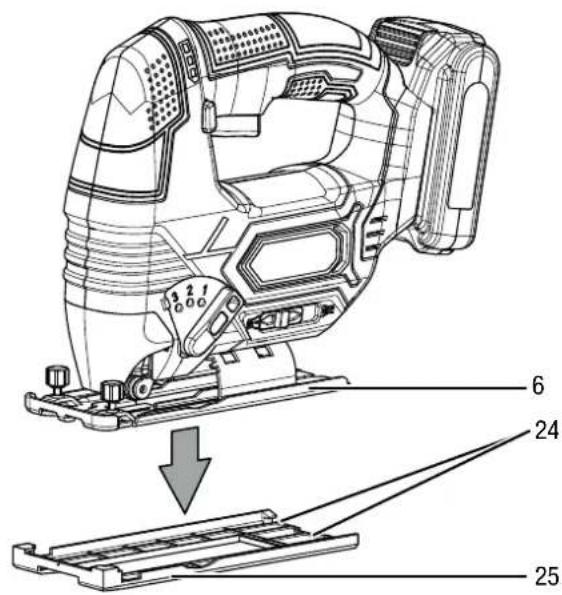 TROTEC PJSS 10-20V - Gleitschuh montieren / demontieren - 1