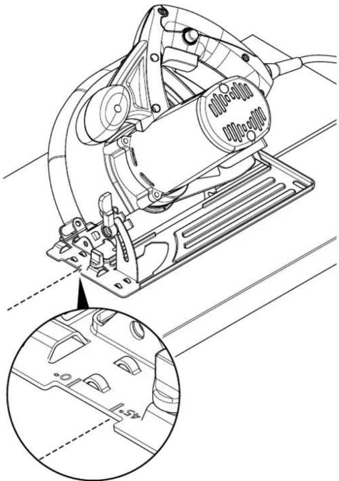 TROTEC PCSS 11-1200 - Schnittwinkel einstellen - 3