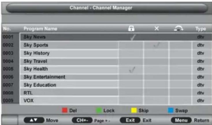Smartbook SBTV32 - Kanalverwaltung - 1