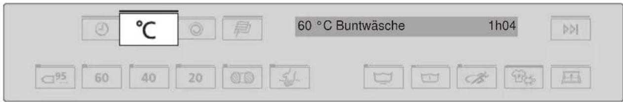 SIBIR WAM-T 279 - Waschtemperatur reduzieren - 1