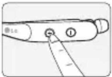 Diagram of a medical or surgical device with labeled points and a finger pointing to a circular feature