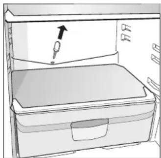 INDESIT T 2 (SP) - Cum se elimină bruma din compartimentul congelator - 1