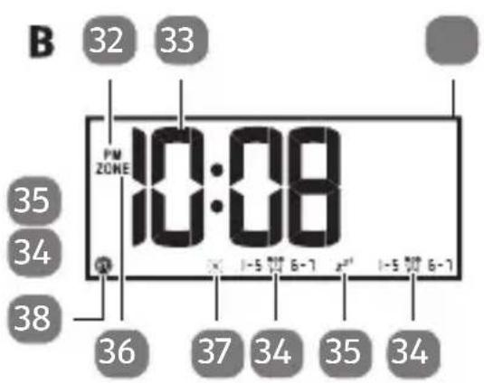 Sempre WS97210-1 - Display (Zeitfunktionen) - 2