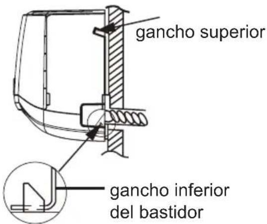 gancho superior gancho inferior del bastidor