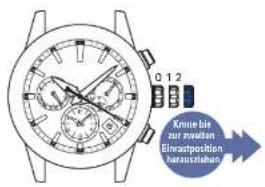 SEIKO Astron SSH003J1 - Krone bis zur zweiten Einfastposition herausziehen - 1