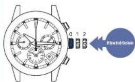 SEIKO Astron SSH003J1 - Drücken Sie die Krone (mit einem Zeitsignal) hinein - 1