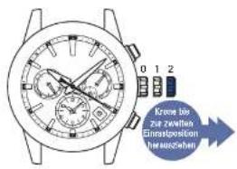 SEIKO Astron SSH003J1 - Krone bis zur zweiten Einrastposition herausziehen - 1