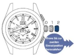 SEIKO Astron SSE139J1 - Krone bis zur zweiten Einfastposition herausziehen - 1
