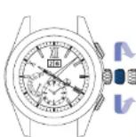 SEIKO Astron SSE139J1 - Drehen Sie die Krone und stellen Sie den Sekundenzeiger auf die Zeitzone des Zielortes - 1
