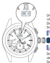 SEIKO Astron SSE139J1 - Krone drehen, um das Datum auf „1“ zu stellen - 1