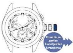 SEIKO Astron SSE045J1 - Krone bis zur zweiten Einrastposition herausziehen - 1