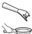 BAUKNECHT MCCA 4920 WH - EMPUÑADURA PARA EL PLATO CRISP - 1