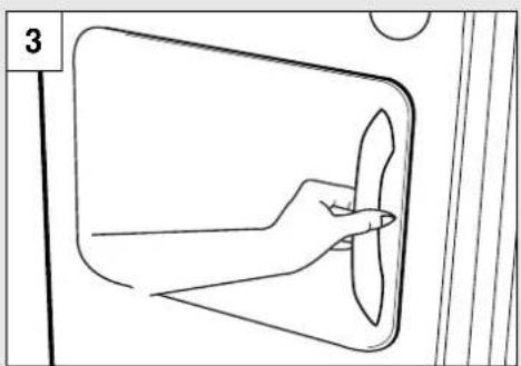 Otsein-Hoover OHDV 7 EX - Modo de abrir la puerta - 1