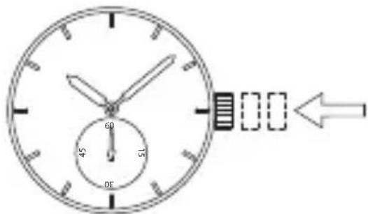 Orient Star Contemporary RE-AV0003L - ◆ HOW TO SET THE TIME &amp; DATE [AU (F6N)][AW (F6G)] [How to set the time] - 5
